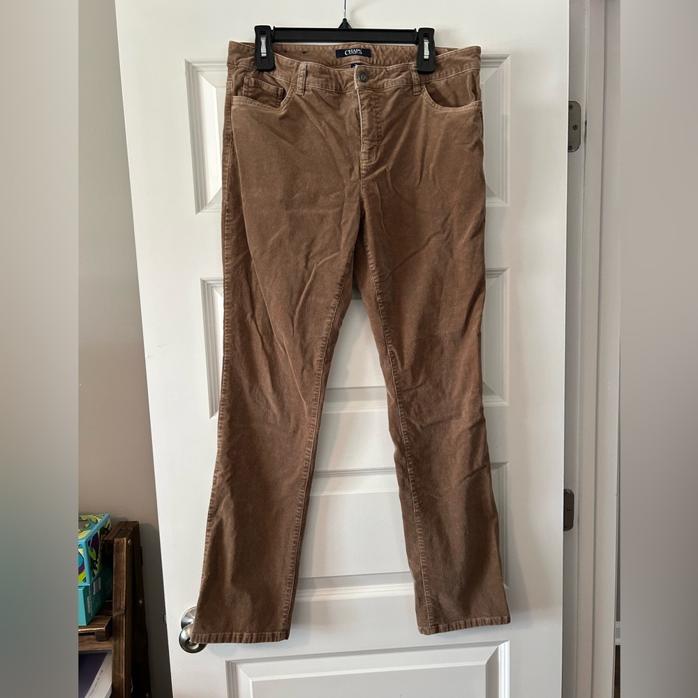 Chaps Brown Corduroy Pants Classic Fit